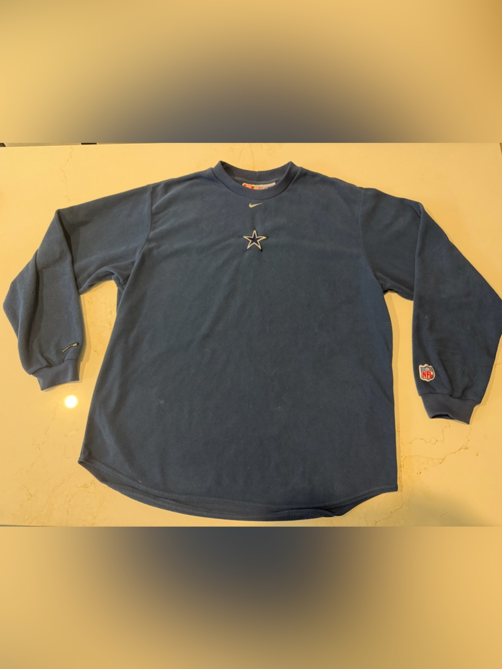 Nike vintage Dallas Cowboys navy fleece shirt